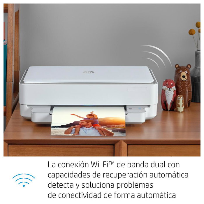 HP ENVY 6020E Impresora Multifunción Inyección Tinta WiFi Color, Copia, Escáner, AirPrint, HP Smart, 1200x1200ppp