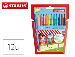 Stabilo Rotuladores Power Colores Surtidos Estuche 12 Unidades