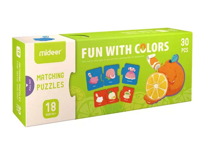 Mideer Puzle de Diversión con Colores 30 Piezas para Niños de 18 Meses o Más Mideer Puzle de Diversión con Colores 30 Piezas para Niños de 18 Meses o Más