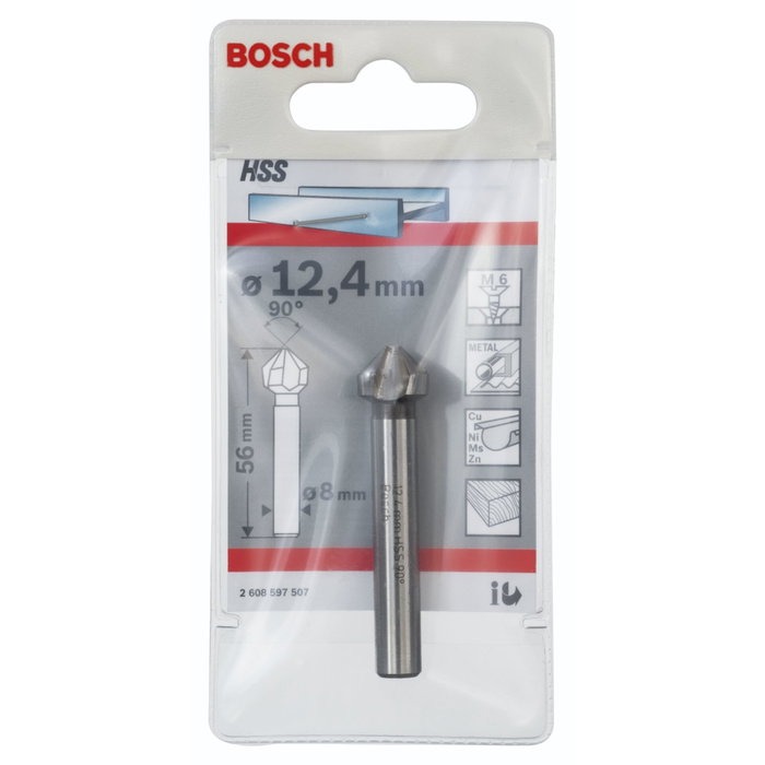 Bosch Escariadora HSS 12,4 mm M6