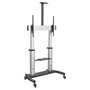 StarTech.com Soporte Móvil de TV Universal Rodante con Ruedas para Pantallas de 60 a 100 Pulgadas, Hasta 100 kg, Altura Ajustable 1200-1700 mm (STNDMTV100)