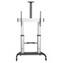 StarTech.com Soporte Móvil de TV Universal Rodante con Ruedas para Pantallas de 60 a 100 Pulgadas, Hasta 100 kg, Altura Ajustable 1200-1700 mm (STNDMTV100)