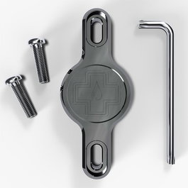 Muc-Off Secure Tag Holder 2.0 Soporte Antirrobo para Rastreador GPS Aluminio 6061 Portabidón 64mm