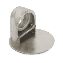 Herrajes Alk Soporte Bibi Ø21 Espesor 30 Sin Agujero para Puertas de Madera o Muebles