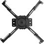 Vivolink Soporte de proyector de techo profesional, carga máxima 35 kg, ajuste altura 74.5-114.5 cm, brazos ajustables 130-470 mm, negro