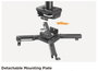 Vivolink Soporte de proyector de techo profesional, carga máxima 35 kg, ajuste altura 74.5-114.5 cm, brazos ajustables 130-470 mm, negro