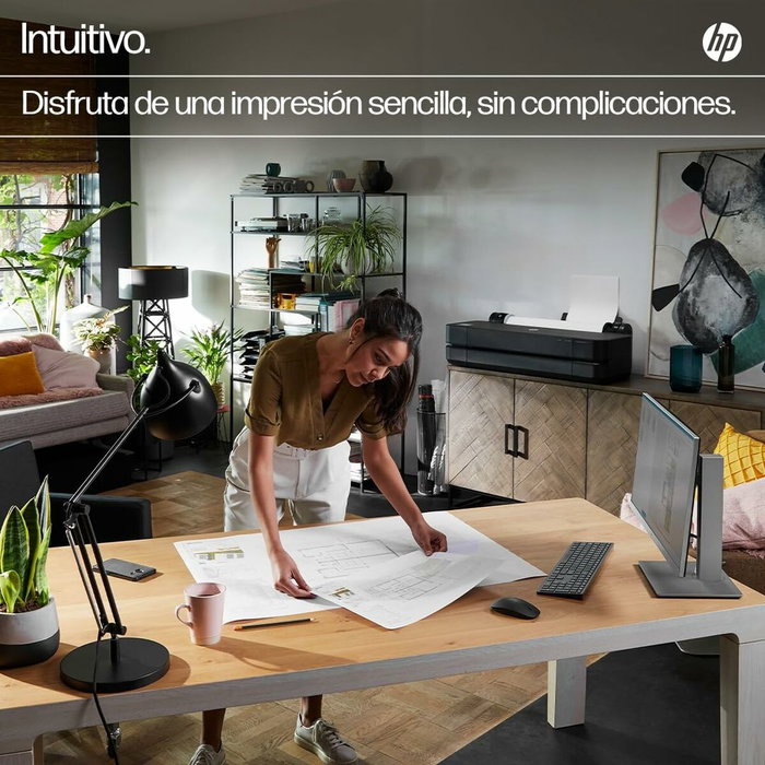 HP DesignJet T650 Plotter A0 de 36 pulgadas con Cortadora Automática y Wi-Fi