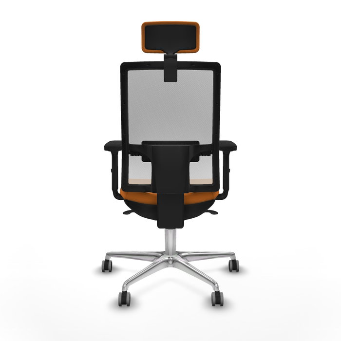 PIQUERAS Y CRESPO Silla de oficina Horna con mecanismo Sincro, Naranja y Blanco PIQUERAS Y CRESPO Silla de oficina Horna con mecanismo Sincro, Naranja y Blanco