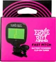 ERNIEBALL Fast Pitch Afinador de Pinza Cromático para Guitarra/Bajo, Clip Giratorio 360°, Pantalla LCD, CR2032 Incluida
