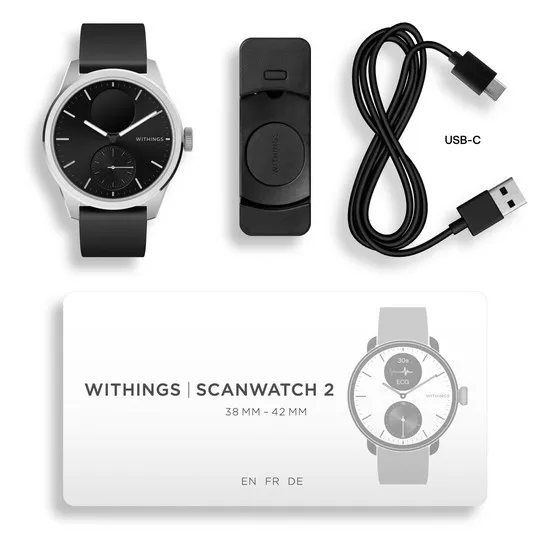 Withings Scanwatch 2 42 mm Negro - Smartwatch con GPS y EKG