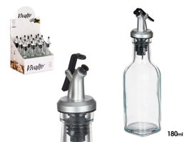 Vivalto Aceitera de Vidrio con Tapón Dosificador 180 ml
