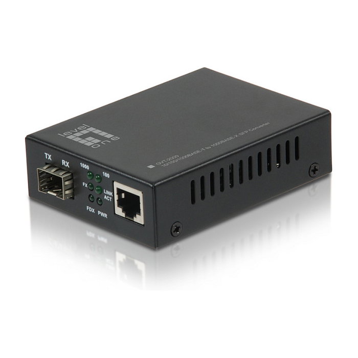 Level One GVT-2000 Convertidor de Medios RJ45 a SFP Gigabit