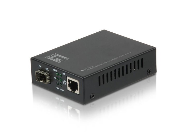 LevelOne GVT-2000 Convertidor de medios RJ45 a SFP Gigabit LevelOne GVT-2000 Convertidor de medios RJ45 a SFP Gigabit