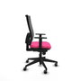 PIQUERAS Y CRESPO Silla de oficina Horna Rosa con mecanismo Sincro
