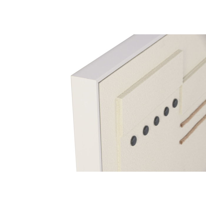 DKD Home Decor Set de 2 Cuadros Lienzo MDF 62x4,5x92 Moderno 3D Blanco DKD Home Decor Set de 2 Cuadros Lienzo MDF 62x4,5x92 Moderno 3D Blanco