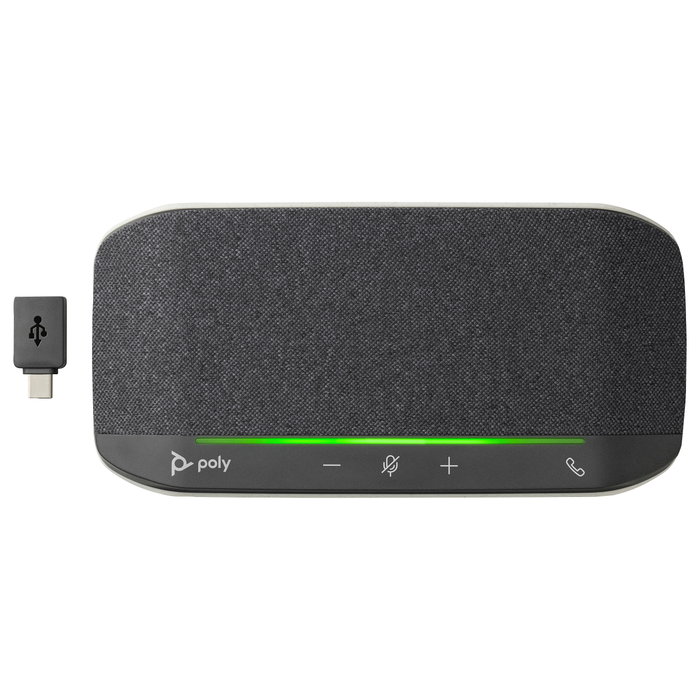 HP Poly Altavoz Poly Sync 10 + Cable USB-A a USB-C para PC, Negro, 100-7800 Hz, Windows 10/11, MacOS, 0.715 m