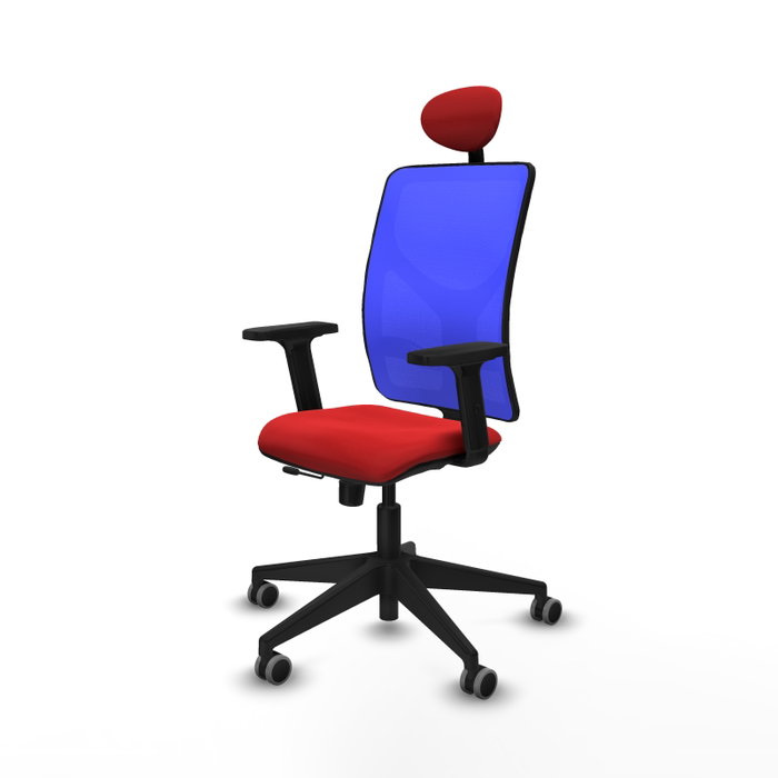 PIQUERAS Y CRESPO Silla de oficina Motilla con mecanismo Sincro/Traslack, Rojo y Azul PIQUERAS Y CRESPO Silla de oficina Motilla con mecanismo Sincro/Traslack, Rojo y Azul