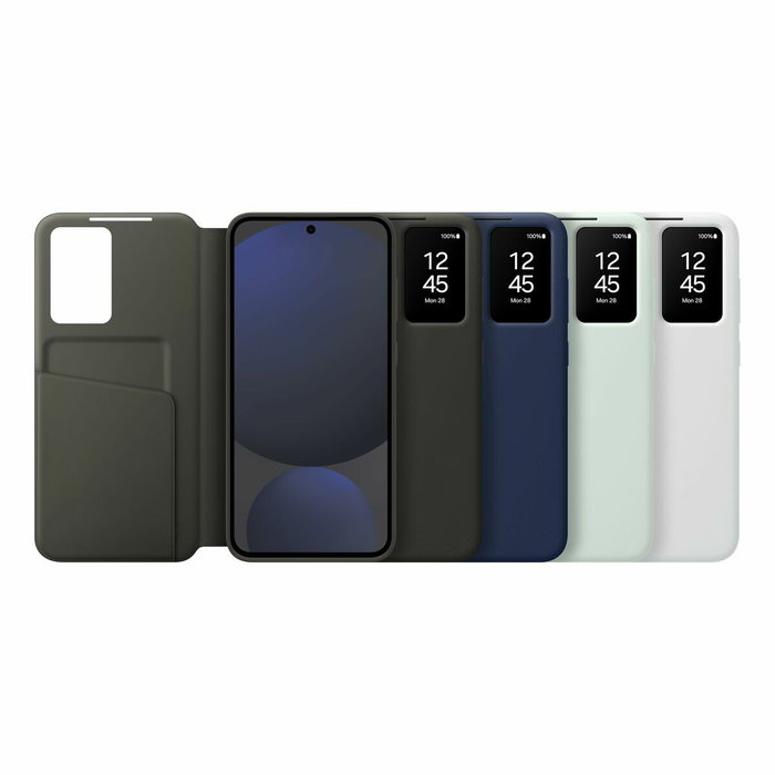 Samsung Funda Smart View para Galaxy S24 FE con tarjetero, azul