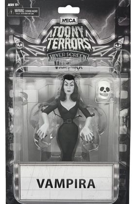 NECA Vampira Silver Screen Edition Toony Terrors Figura de Acción de 15 cm