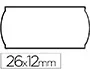 Meto Etiquetas 26x12 mm Blanca Adhesiva 1 Rollo 1500 Etiquetas Troqueladas Removibles para Etiquetadora Tovel