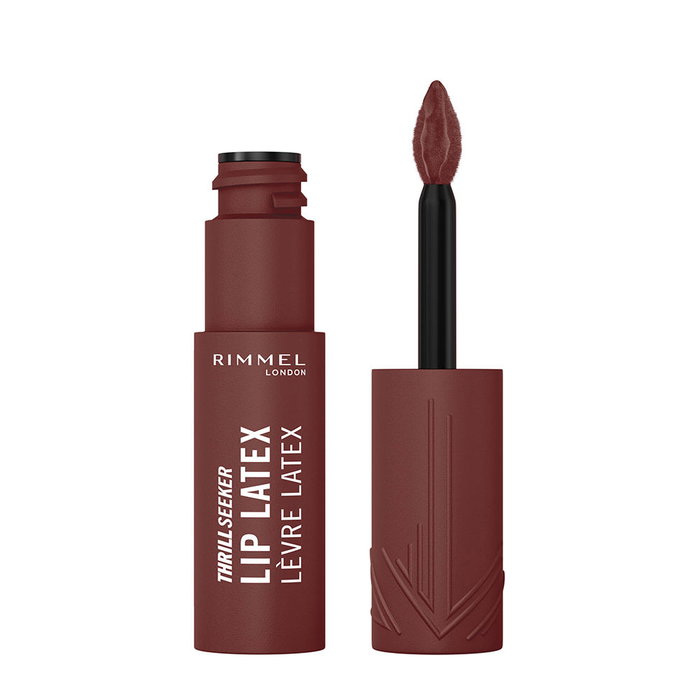 Rimmel London Thrill Seeker Lip Latex Labial Líquido de Larga Duración con Brillo y Ácido Hialurónico #750-Salty 6 ml Rimmel London Thrill Seeker Lip Latex Labial Líquido de Larga Duración con Brillo y Ácido Hialurónico #750-Salty 6 ml