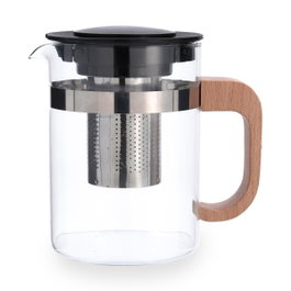 Quid Tetera de Vidrio Tubin con Filtro de Acero Inoxidable 0,8 L