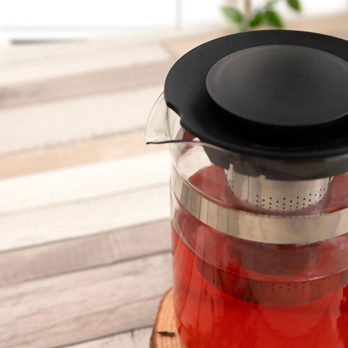 Tetera Vidrio Filtro Inox Tubin Quid 0,8 L