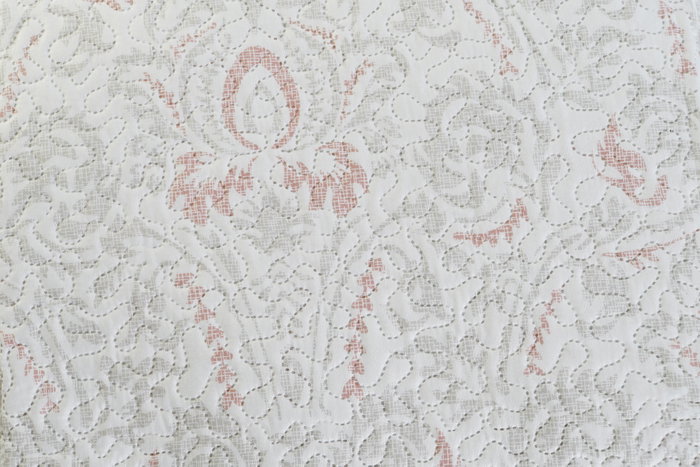 DKD Home Decor Colcha Romantico Beige Marron 260 x 180 cm