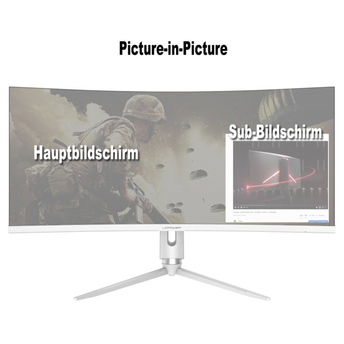 LC-Power LC-M34-Q-C-PRO Monitor Gaming Curvo 34 Ultrawide Quad HD Gris LC-Power LC-M34-Q-C-PRO Monitor Gaming Curvo 34 Ultrawide Quad HD Gris
