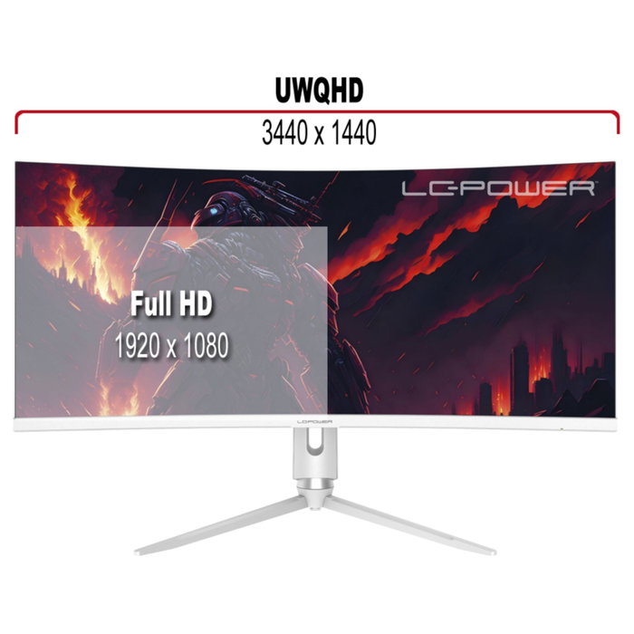 LC-Power LC-M34-Q-C-PRO Monitor Gaming Curvo 34 Ultrawide Quad HD Gris LC-Power LC-M34-Q-C-PRO Monitor Gaming Curvo 34 Ultrawide Quad HD Gris