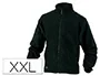 Deltaplus Chaqueta Polar con Cremallera 2 Bolsillos Negra Talla XXL Lana Poliéster 280 g/m²