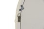DKD Home Decor Espejo MDF y Cristal 60x85 cm Blanco Envejecido con Bolitas