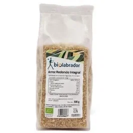 Biolabrador Arroz Integral Redondo Ecológico 500 Gr - Fuente de Fibra y Vitaminas