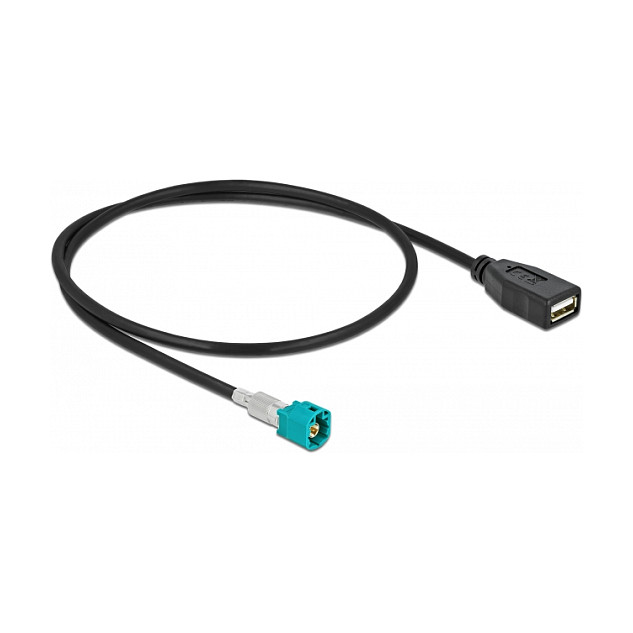 DeLOCK Cable HSD Z macho a USB 2.0 Tipo-A hembra 0,5 m Premium