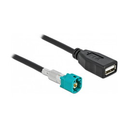 DeLOCK Cable HSD Z macho a USB 2.0 Tipo-A hembra 0,5 m Premium