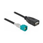 DeLOCK Cable HSD Z macho a USB 2.0 Tipo-A hembra 0,5 m Premium