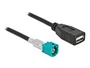 DeLOCK Cable HSD Z macho a USB 2.0 Tipo-A hembra 0,5 m Premium