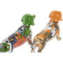 DKD Home Decor Figura de Perro en Resina, Set de 2 Unidades Multicolor