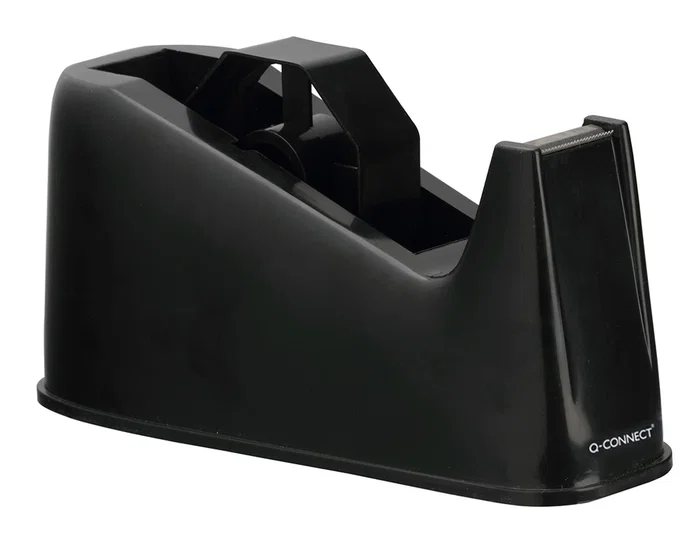 Q-connect Portarrollos de sobremesa de plástico negro para cintas de 33 y 66 m Q-connect Portarrollos de sobremesa de plástico negro para cintas de 33 y 66 m