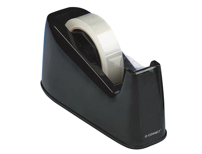 Q-connect Portarrollos de sobremesa de plástico negro para cintas de 33 y 66 m Q-connect Portarrollos de sobremesa de plástico negro para cintas de 33 y 66 m