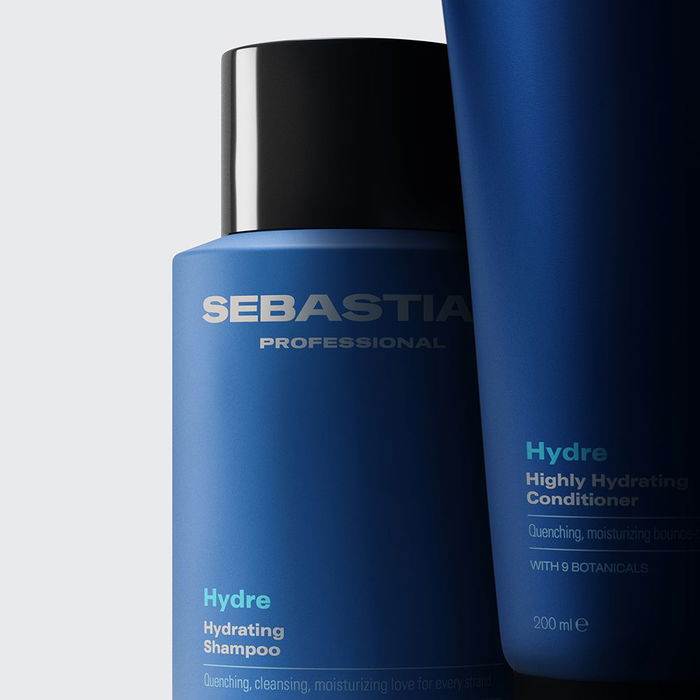 Sebastian Professionals Champú Hydre Limpiador Hidratante Profesional - Hidratación Intensa, Nutrición, Control Frizz para Cabello Seco o Teñido - 1000 ml