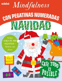 EDEBE Mindfulness con pegatinas numeradas: Navidad, Eve Robertson