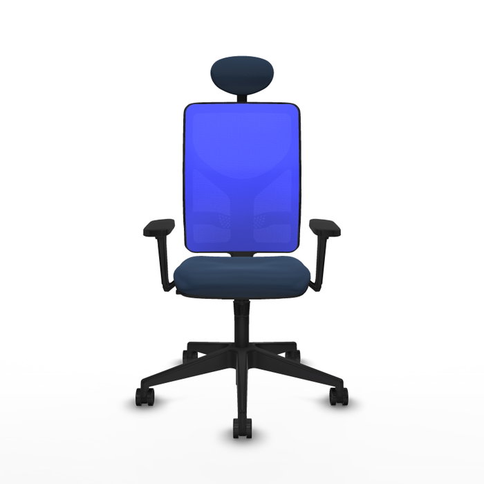 PIQUERAS Y CRESPO Silla de oficina Motilla con Mecanismo Sincro, Azul