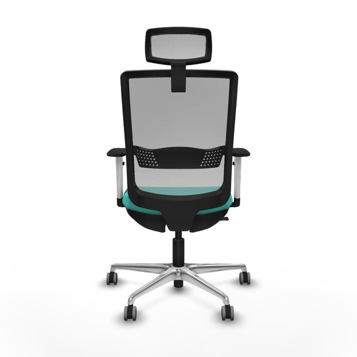 PIQUERAS Y CRESPO Silla de oficina Haches con mecanismo Sincro/Traslack Turquesa y Gris PIQUERAS Y CRESPO Silla de oficina Haches con mecanismo Sincro/Traslack Turquesa y Gris