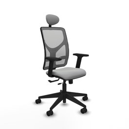 PIQUERAS Y CRESPO Silla de oficina Motilla Gris con mecanismo Sincro/Traslack