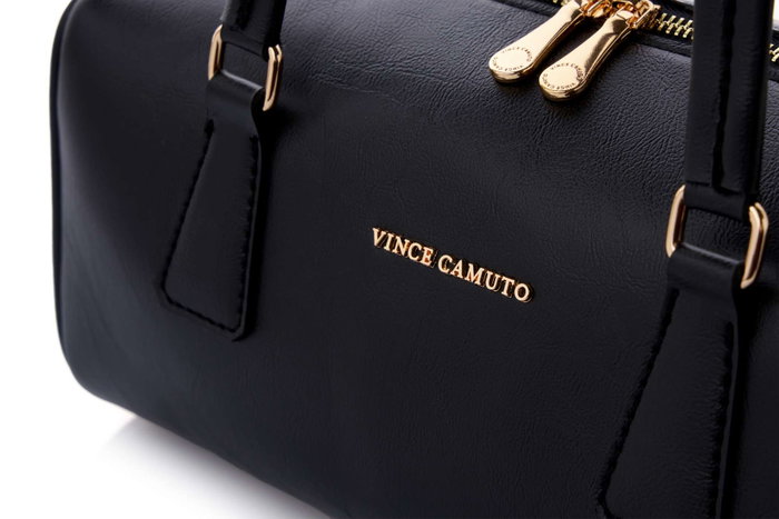 Vince Camuto Bolsa de Hombro Treviso - Black, Negro, Cuero de Polivinilo, Elegancia y Practicidad para tu Estilo Diario