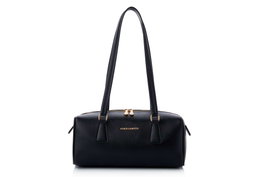 Vince Camuto Bolsa de Hombro Treviso - Black, Negro, Cuero de Polivinilo, Elegancia y Practicidad para tu Estilo Diario