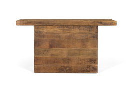 Giner y Colomer Mesa Consola de Madera de Mango con Base de Pedestal Natural