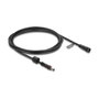 DeLOCK Cable de extensión DC 5,5 x 2,5 mm macho a hembra, impermeable, 2 m, negro