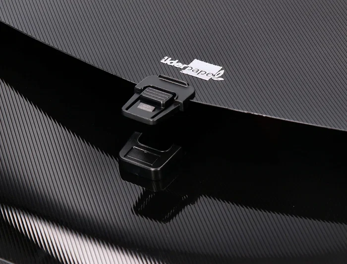 Liderpapel Carpeta Portadocumentos Polipropileno DIN A3 con Asa y Broche Negro 35mm Lomo